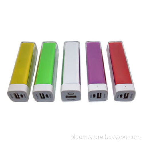 Plastic case, 2,600mAh capacity, sized 91.5 x 22 x 22mm, portable USB power bank for iPhone6